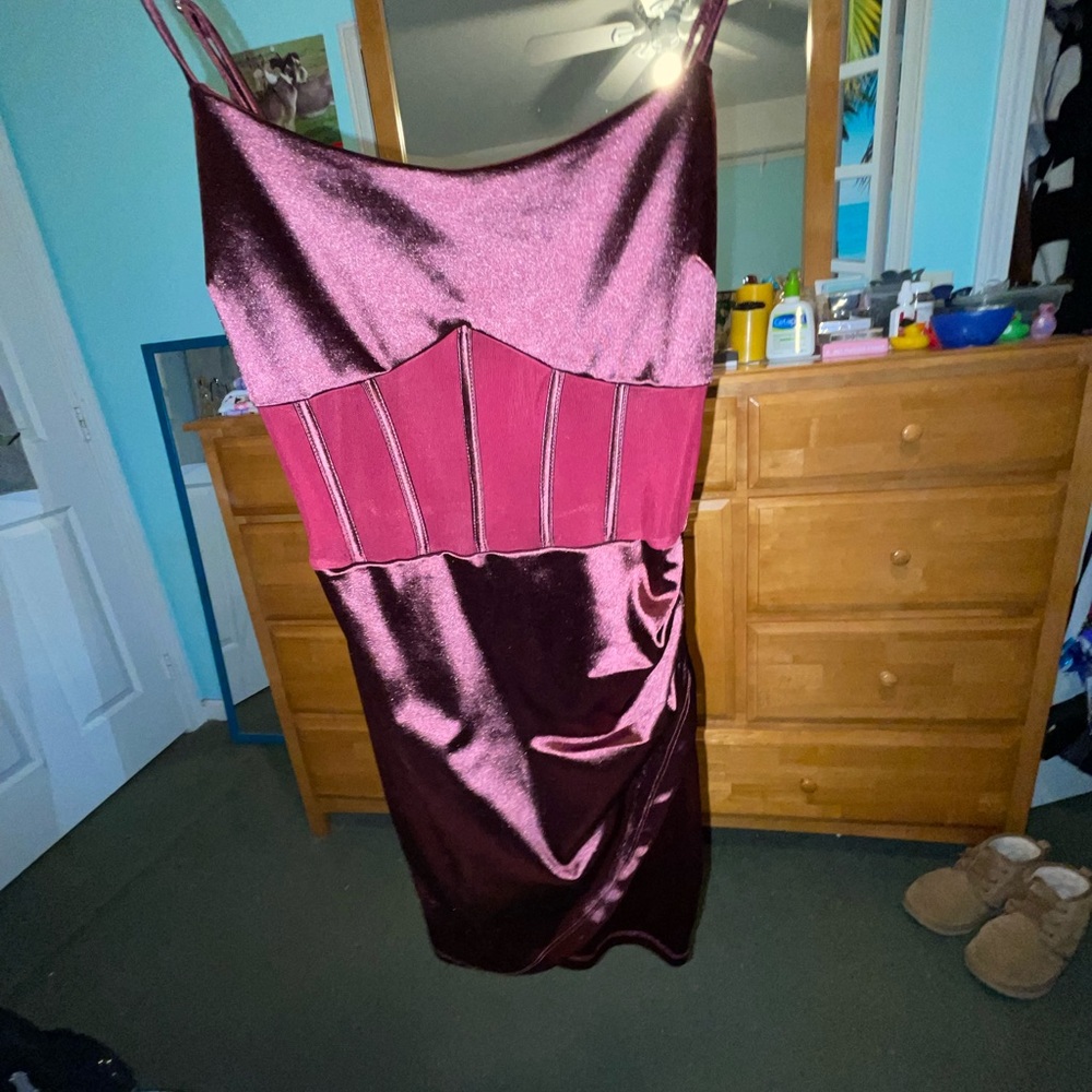 Maroon Windsor homecoming dress